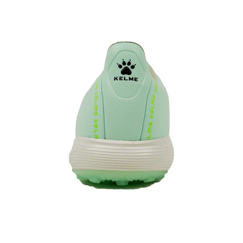 KELME TF Rubber Broken Studs Cushioned Anti Slip Wear Resistant And Water Resistant Soccer Shoes Unisex Light Green-2
