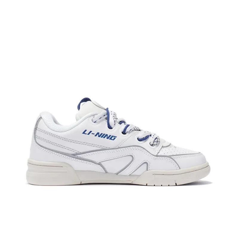 LiNing 937 Deluxe SP Low Cushioning Anti Slip And Wear Resistant Rebound Low Top Vintage Basketball Shoes Women's White-1