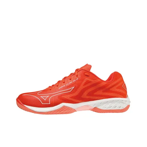 Mizuno Claw Badminton Shoes Unisex Low-Top Orange/White