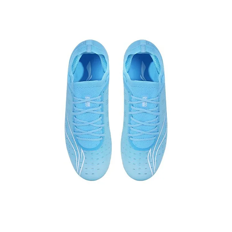 LiNing Shadows HG Rubber Short Studs Cushioning, Slip Resistant, Abrasion Resistant, Rebound Soccer Shoes Men's Blue-2