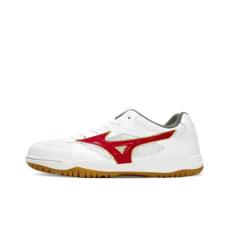 Mizuno Badminton Shoes Unisex Low Top White/Red-0