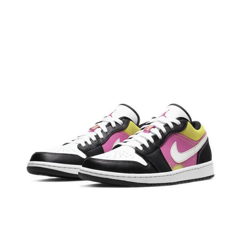 Jordan 1 Low Black Active Fuchsia Cyber-2