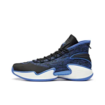 Anta Thompson KT Basketball Anti Slip Wear Resistant High Top Basketball Shoes Men's Black Blue