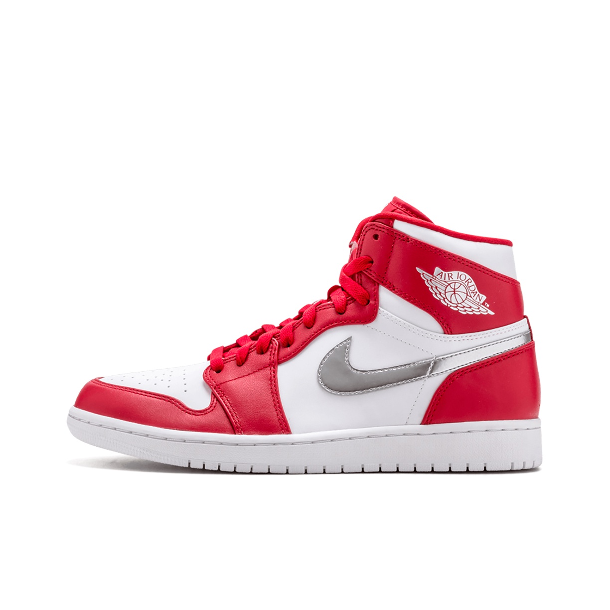 Jordan 1 red white and silver online