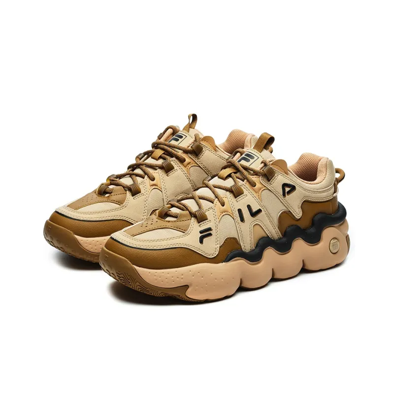 FILA Panini Low-Top Vintage Basketball Shoes Men's Copper Brown-1