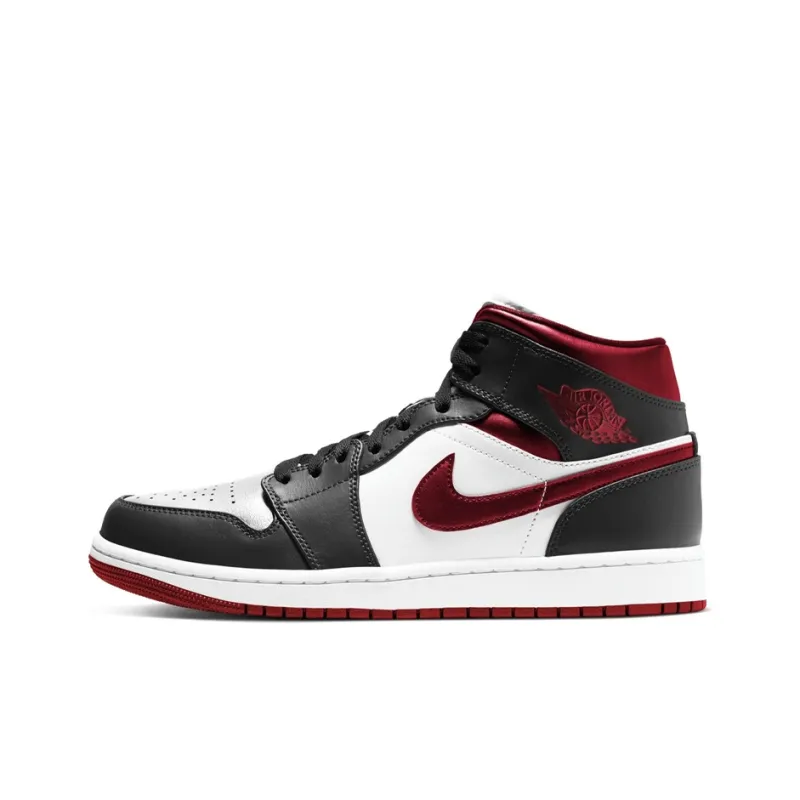 Jordan 1 Mid Gym Red Black White-0