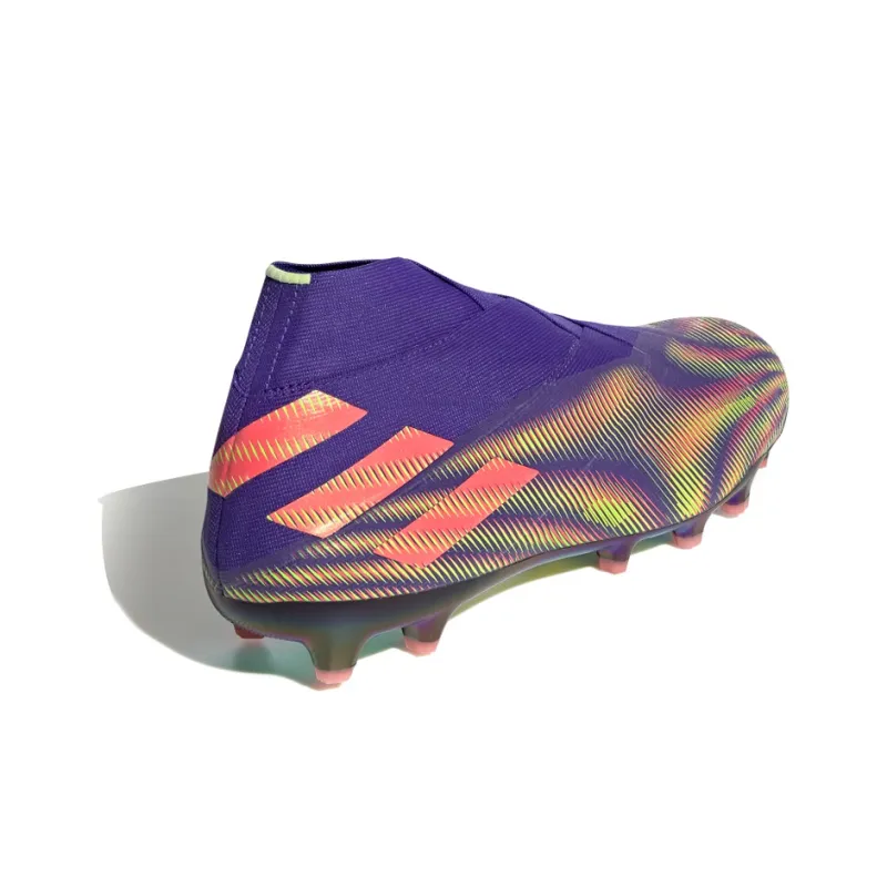 Adidas Nemeziz AG Rubber Short Studs Anti Slip Wear Resistant Soccer Shoes Men's Purple Pink-2