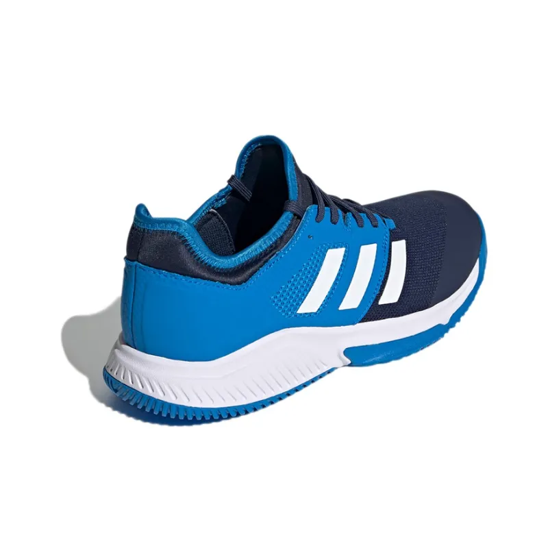 Adidas Court Team Bounce Badminton Shoes Men Low Top Blue/Black-3