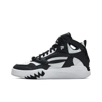 FILA FUSION DESPERADO Fugitive Anti Slip Wear Resistant Mid Top Vintage Basketball Shoes Men's FILA White Black