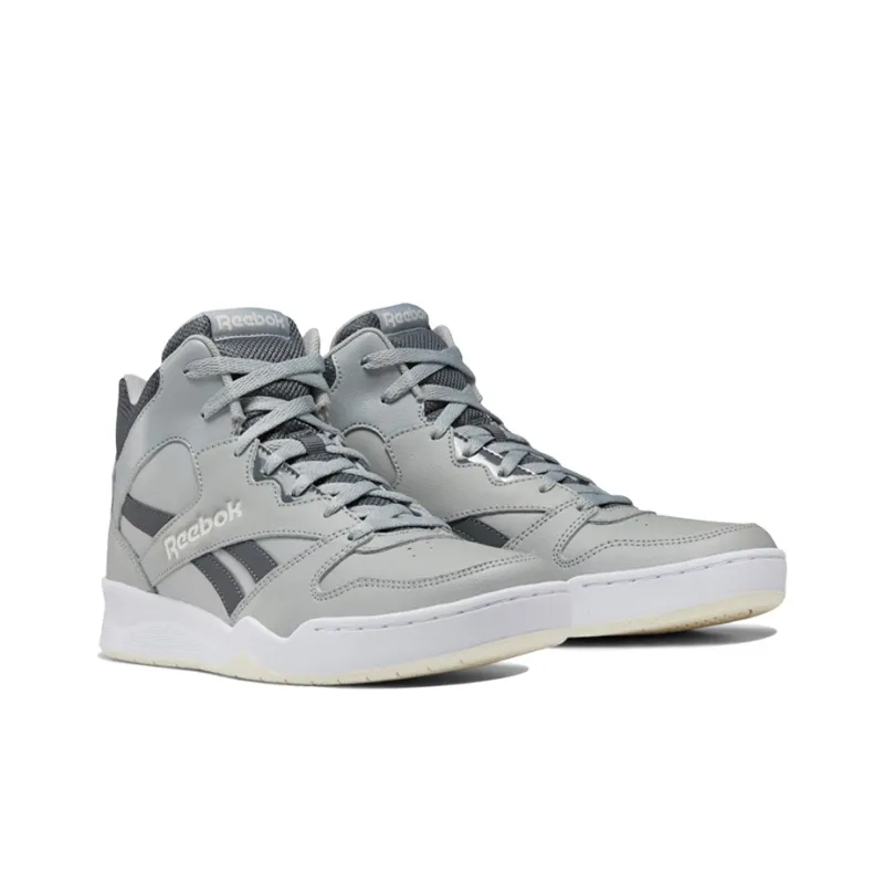 Reebok Royal BB4500 2 Wear-Resistant Mid-Top Vintage Basketball Shoes Men's Cool Gray Black-2