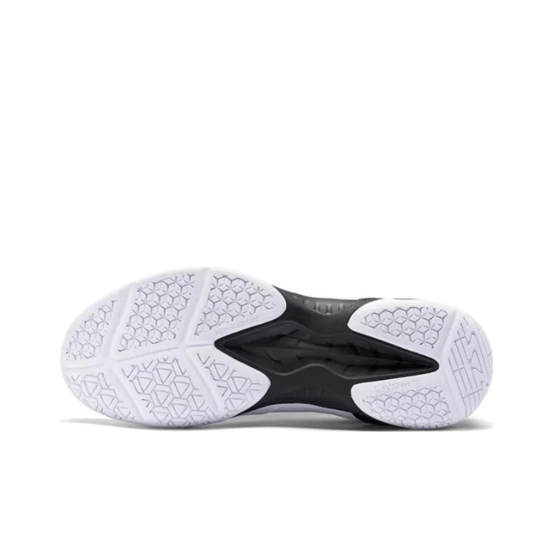 LiNing CS6 Anti Slip And Wear Resistant Breathable Low Top Badminton Shoes Unisex White Black-3