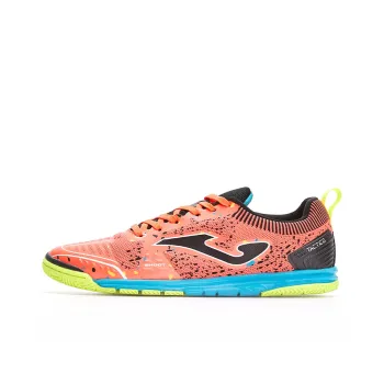 Joma IC/IN Artificial Ground Indoor Anti-Slip And Wear-Resistant Breathable Soccer Shoes Men's Orange Red And Black
