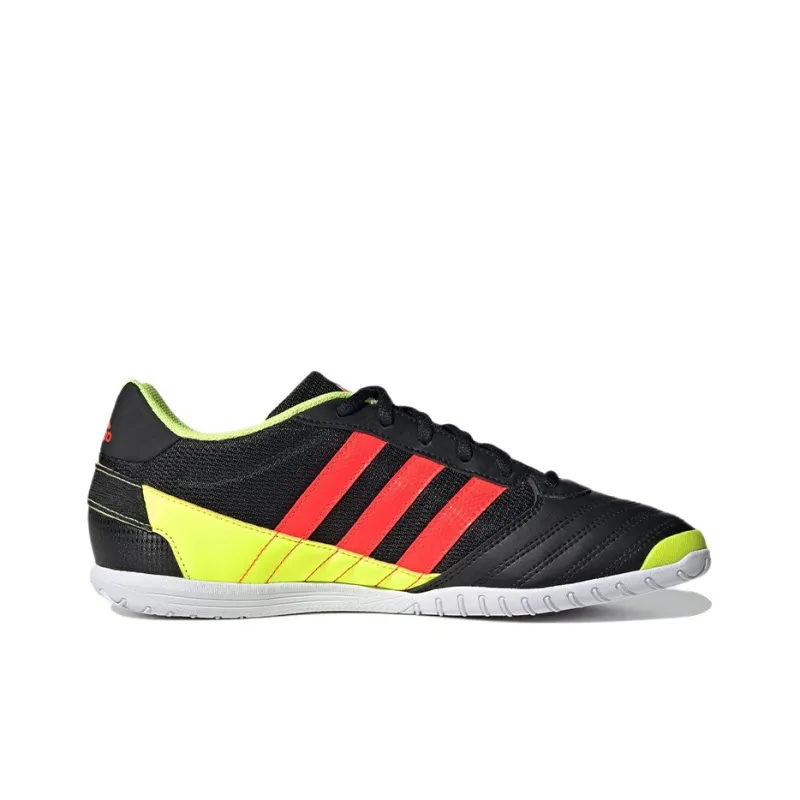 Adidas Super Sala Cushioned Anti-Slip Wear-Resistant Breathable Lightweight Soccer Shoes Black Yellow Red-1