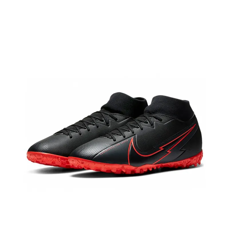 Nike Mercurial Superfly 7 Academy Tf Turf 'Black Red'-2