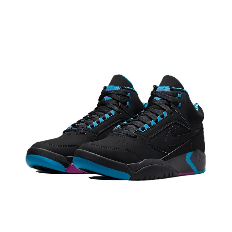 Nike Air Flight Lite Ii Mid Black Cyber Teal-2