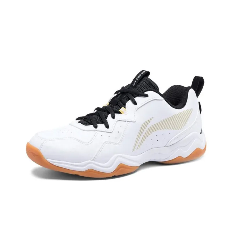 LiNing CS6 Anti Slip And Wear Resistant Breathable Low Top Badminton Shoes Unisex White-2