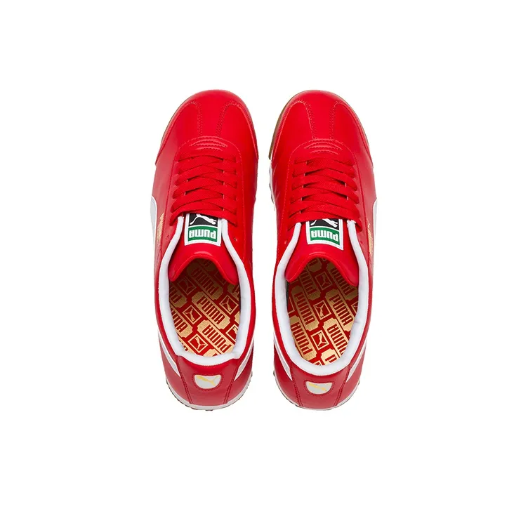 PUMA Roma Basic Low Running Shoes White/Red-3