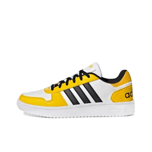 Adidas Neo Hoops 2.0 Vintage Basketball Shoes Women's Low-Top White/Yellow/Black