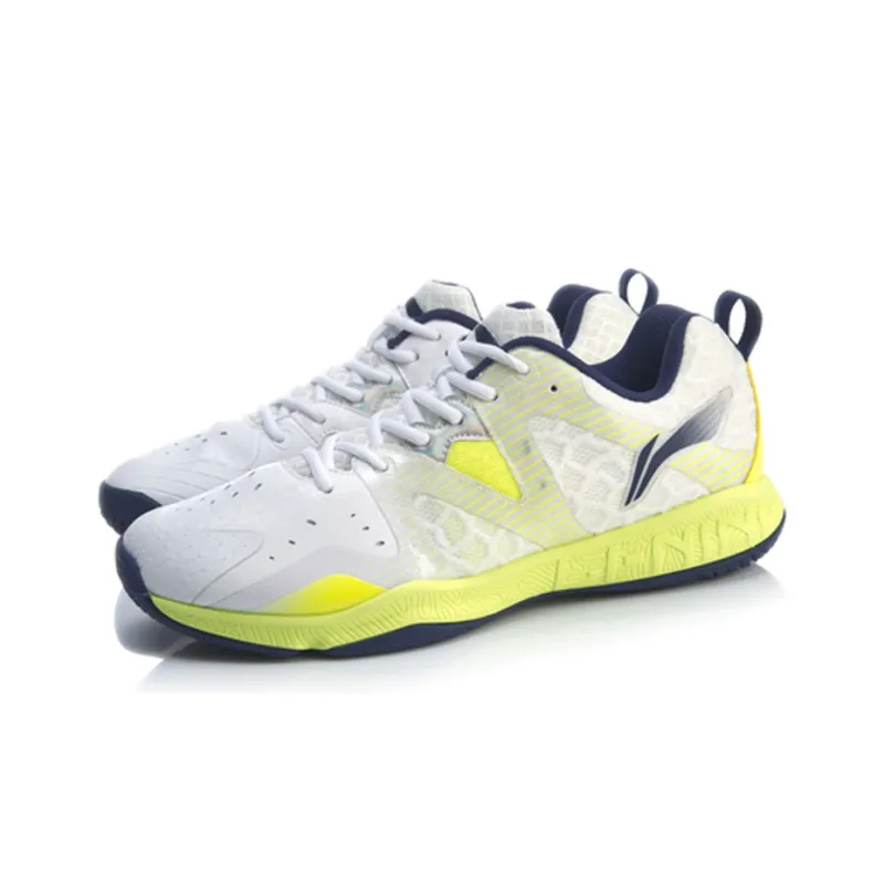 LiNing Durable Breathable Lightweight Low-Top Badminton Shoes Unisex Standard White-2