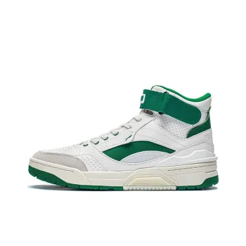 LiNing RSR 101 High Top Vintage Basketball Shoes Men's White Green