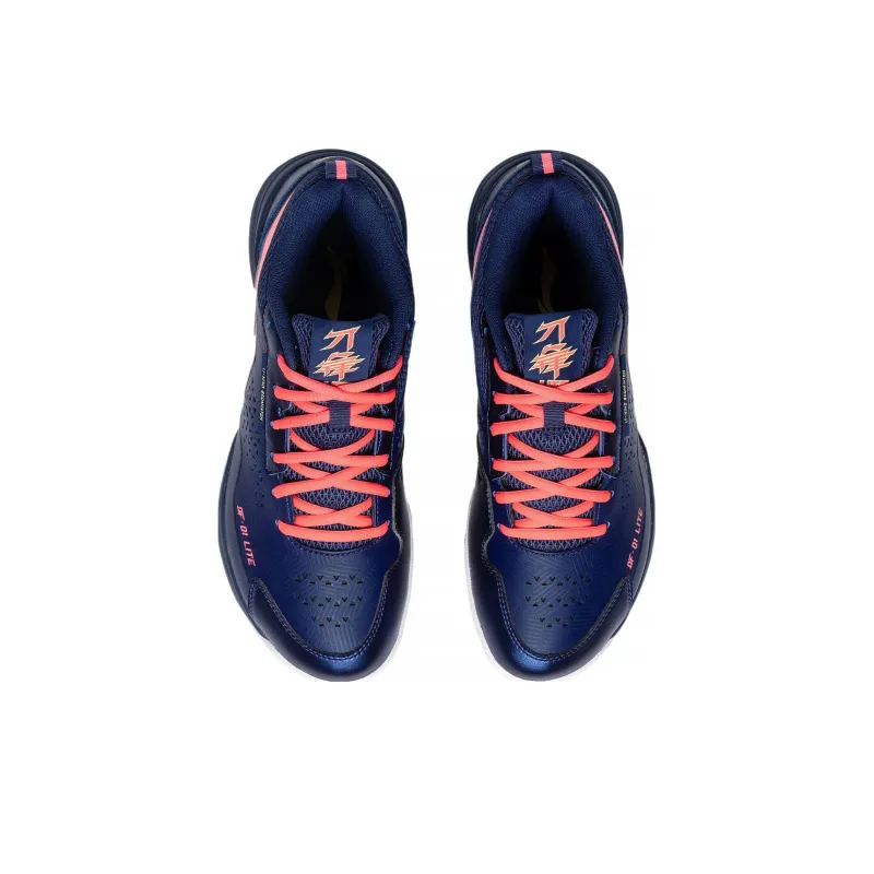 LiNing Blade LITE Blade Lite Cushioned Slip Resistant Abrasion Resistant Low Top Badminton Shoes Unisex Blue Red-3