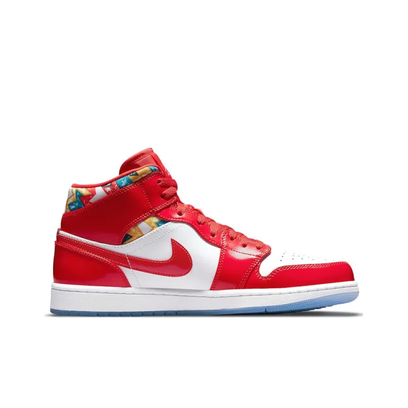 JORDAN 1 Mid Barcelona Sweater Red Patent-1