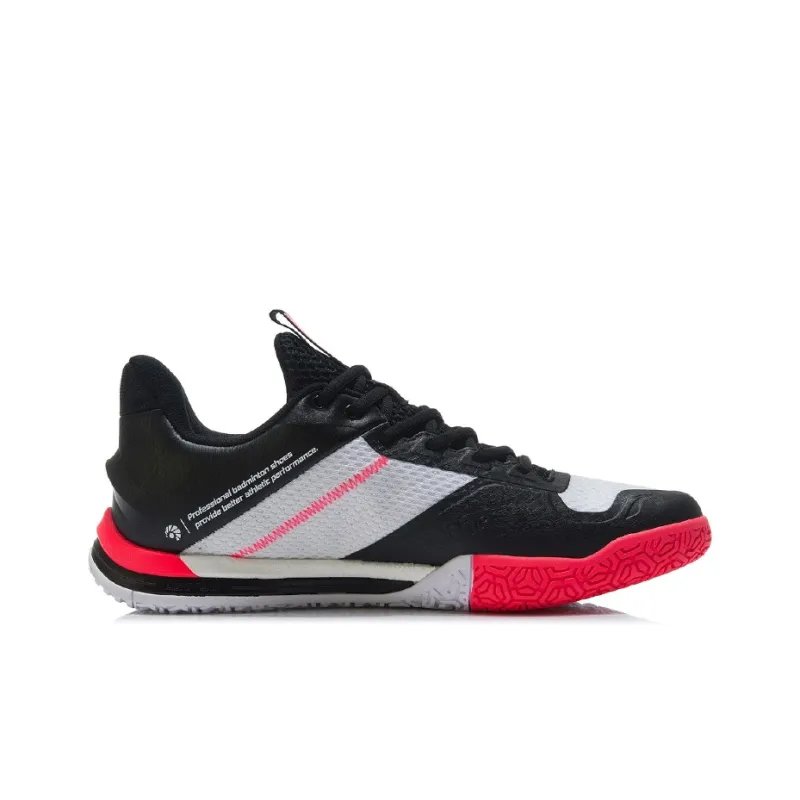 LiNing Stick to the Ground Flight SE Abrasion Resistant Breathable Low Top Badminton Shoes Men's Black White-1