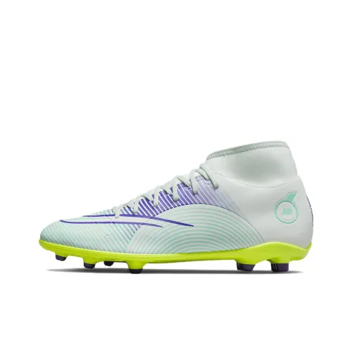 Nike Mercurial Superfly 8 Soccer Shoes Unisex Mid-Top Green/Purple