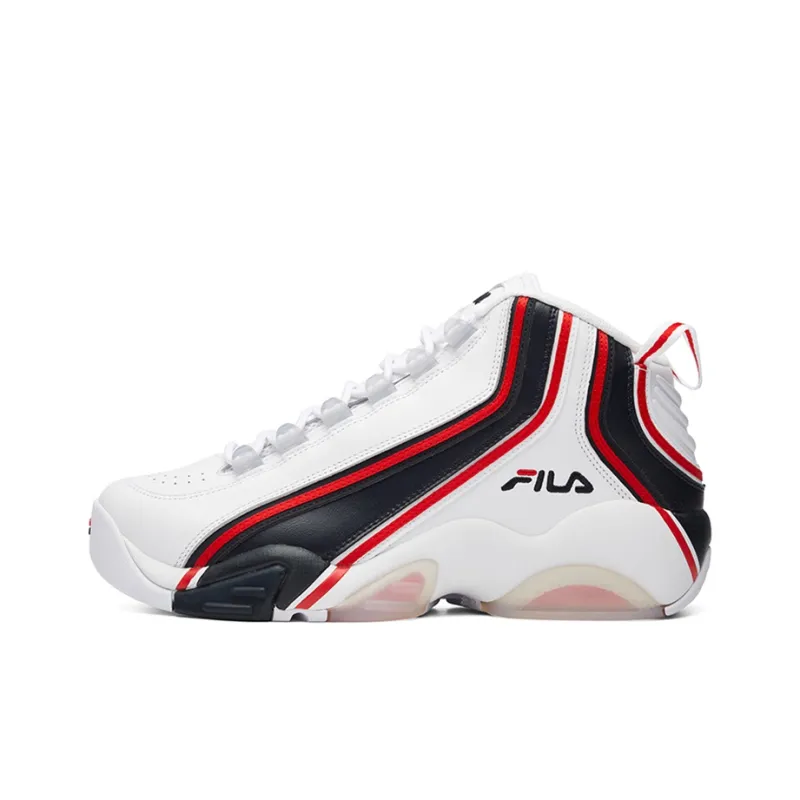 FILA Forward Mid Tops White Blue-0