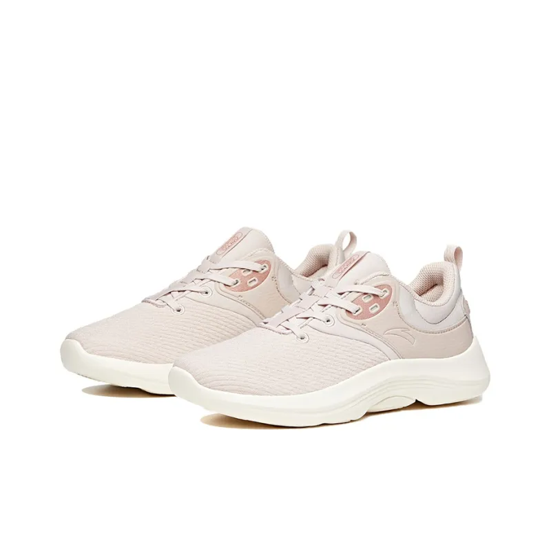 ANTA Variety Training Collection Training Shoes Women's Low Top Lotus Gray/Rose Gold/Ivory White-1