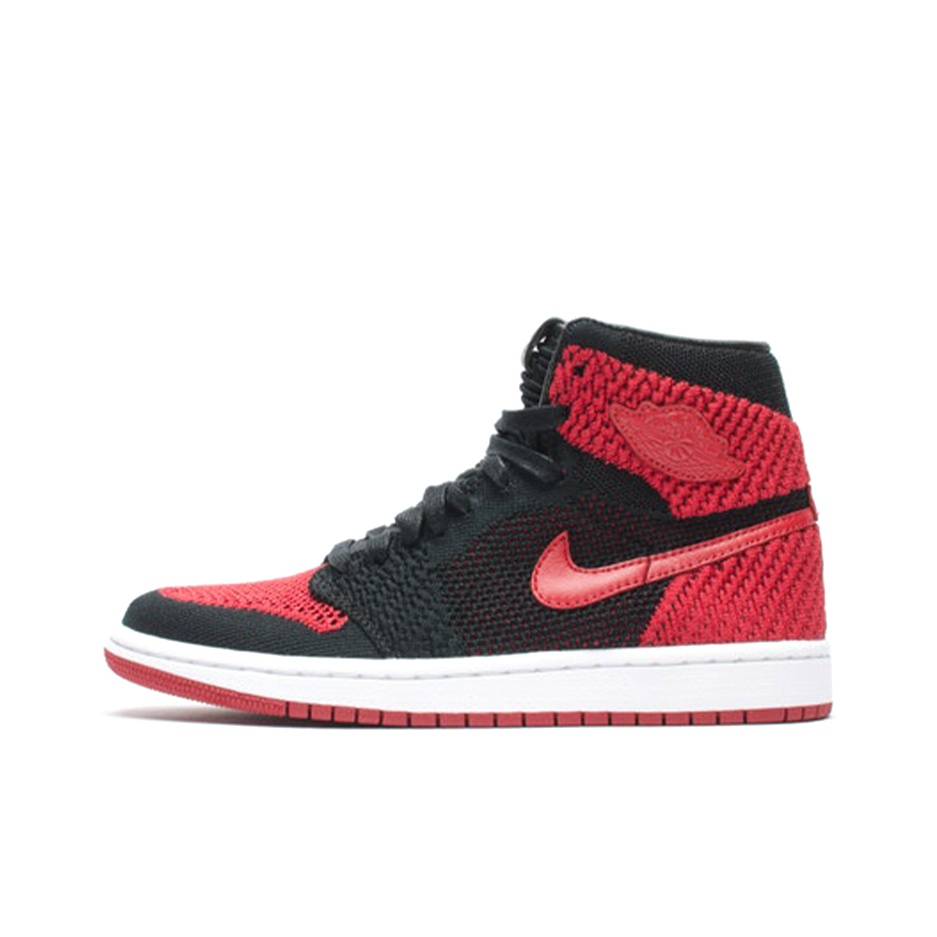 Jordan 1 Retro High Flyknit Bred GS US Kids 6.5Y