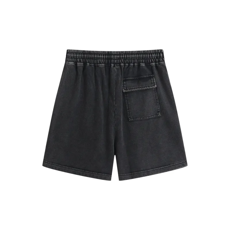 WAITINGWAVE Casual Shorts Unisex Black-1