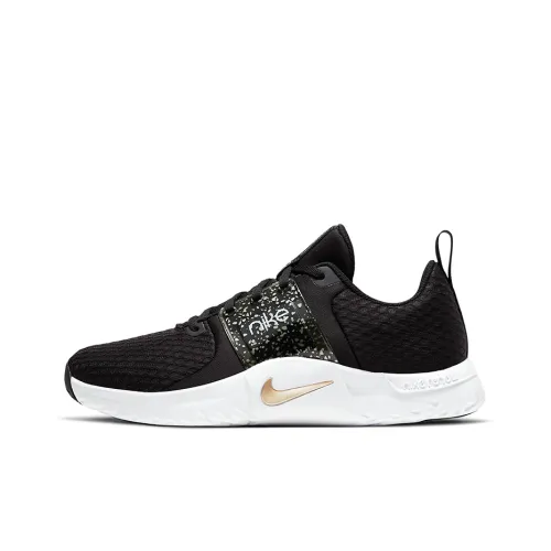 Nike Renew In-Season TR 10 Training Shoes Women's Low-Top Black/White/Gold