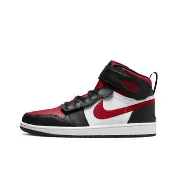 JORDAN 1 High FlyEase Black White Fire Red