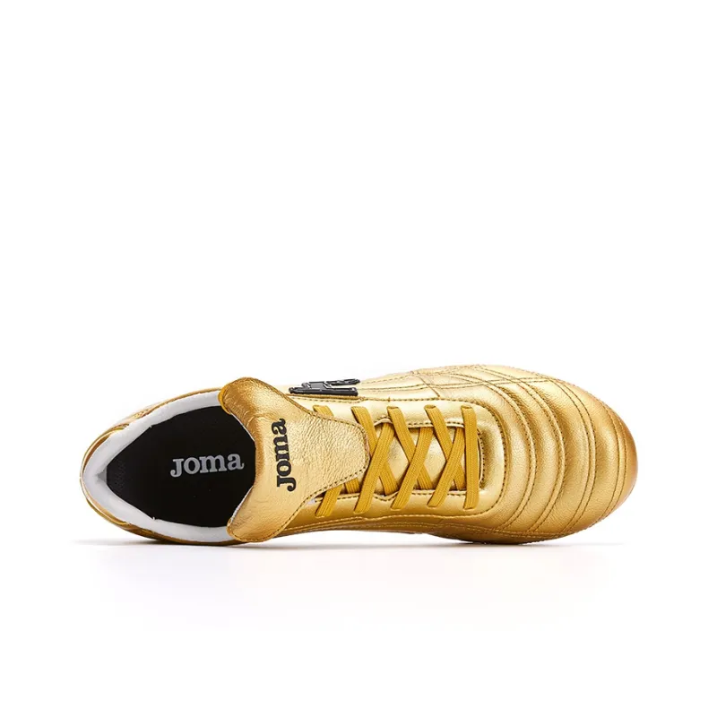 Joma FG Rubber Long Studs Anti Slip Wear Resistant Soccer Shoes Women's Crimson Gold-3
