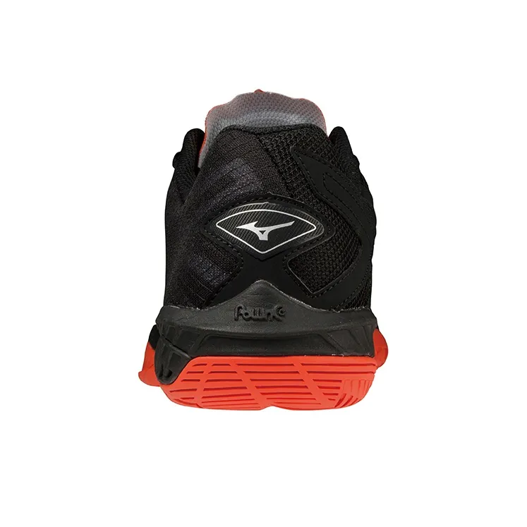 Mizuno Wave Claw Badminton Shoes Unisex Low Top Black/Red-3