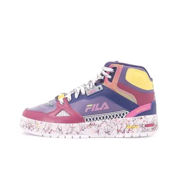 FILA FUSION Teratach Vintage Basketball Shoes Women's Mid Top Blue/Purple