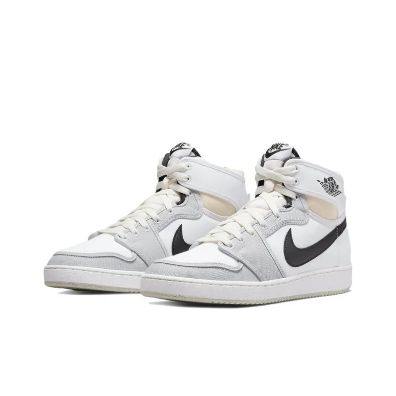 Jordan 1 Retro Ajko White Black Grey Fog-2