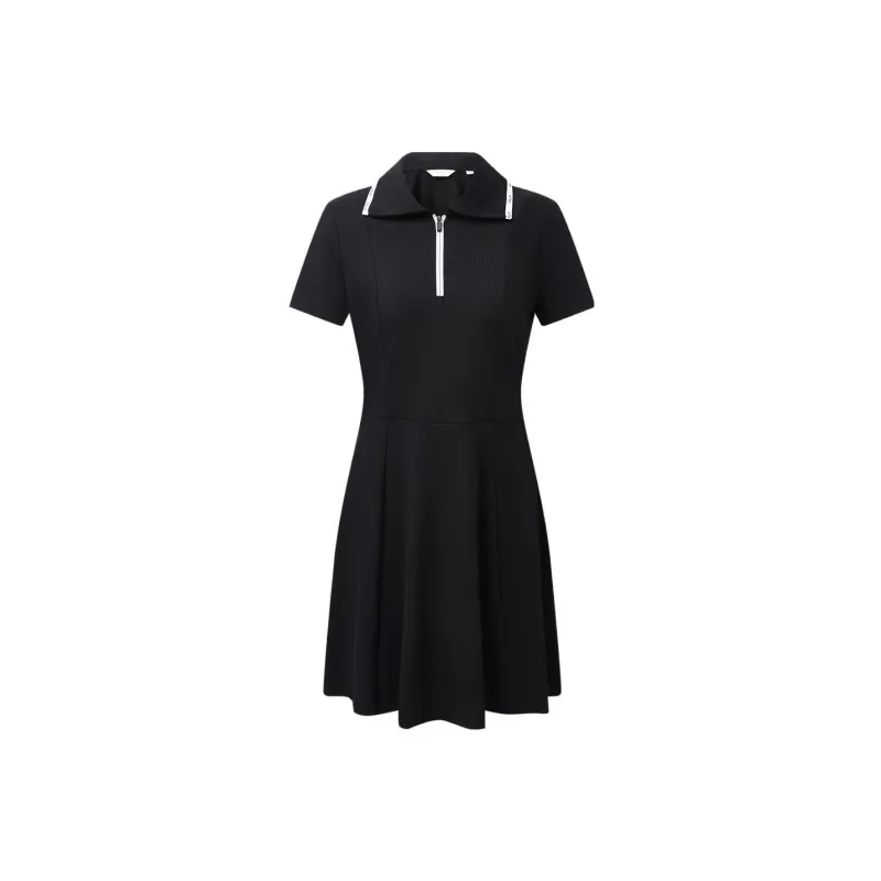 FILA Short Sleeved Dress Women's Black-1