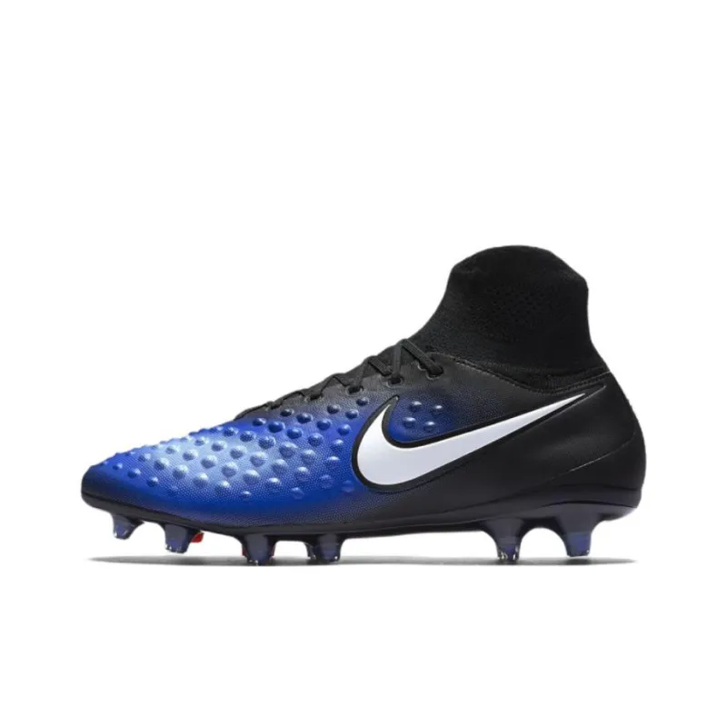 Nike Magista Obra 2 Soccer Shoes Men High-Top Black/Blue-0
