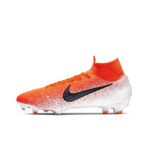 Nike Mercurial Superfly 6 Soccer Shoes Men Mid-Top Orange