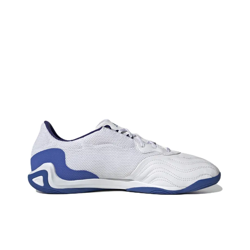 Adidas Copa Sense.3 IC/IN Indoor Anti-Slip Wear-Resistant Soccer Shoes Men's White Blue-1