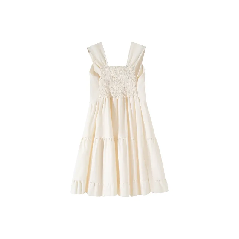 Adeworn Sleeveless Dresses Women's Ivory-1