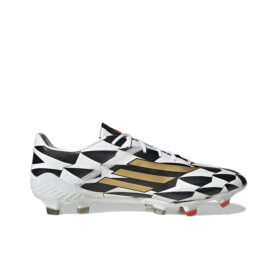 シューズ adidas adizero4 F50 FG adidas F50 Adizero IV FG - White/Gold Metallic/Scarlet