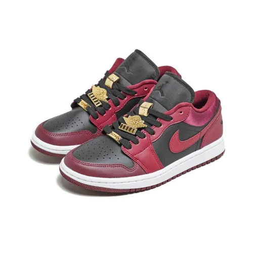 jordan Rings Air jordan Rings 1 Low Cushioned Slip Resistant Low Top Custom Air jordan Rings 3 Tinker atmos Women's Black Red