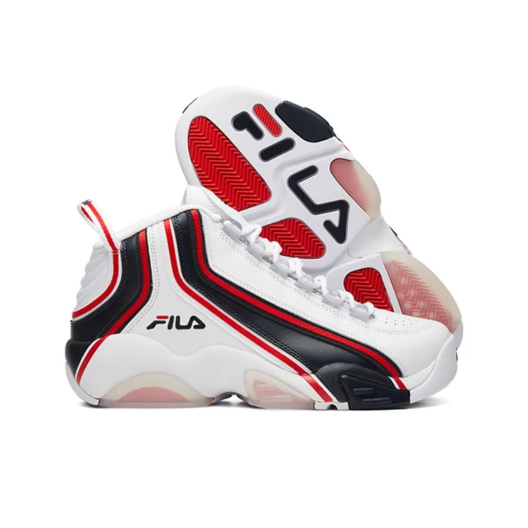 FILA Forward Mid Tops White Blue-5