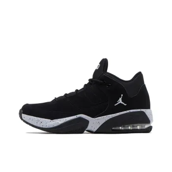 Jordan Max Aura 3 Cushioning Anti-Slip Wear-Resistant Breathability Mid-Top Vintage Basketball Shoes GS Black