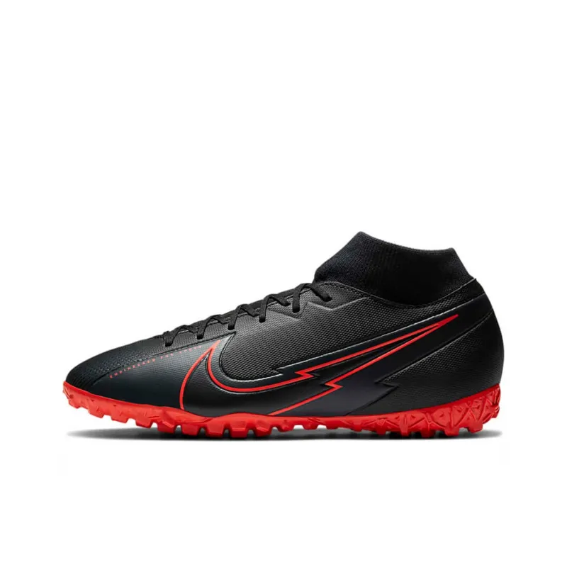 Nike Mercurial Superfly 7 Academy Tf Turf 'Black Red'-0