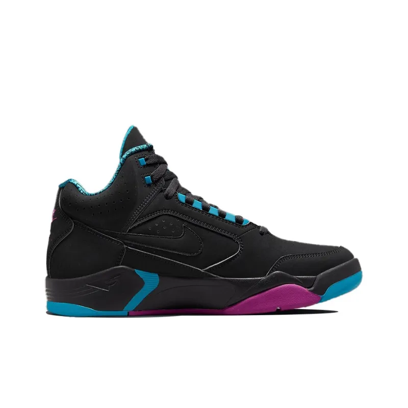 Nike Air Flight Lite Ii Mid Black Cyber Teal-1