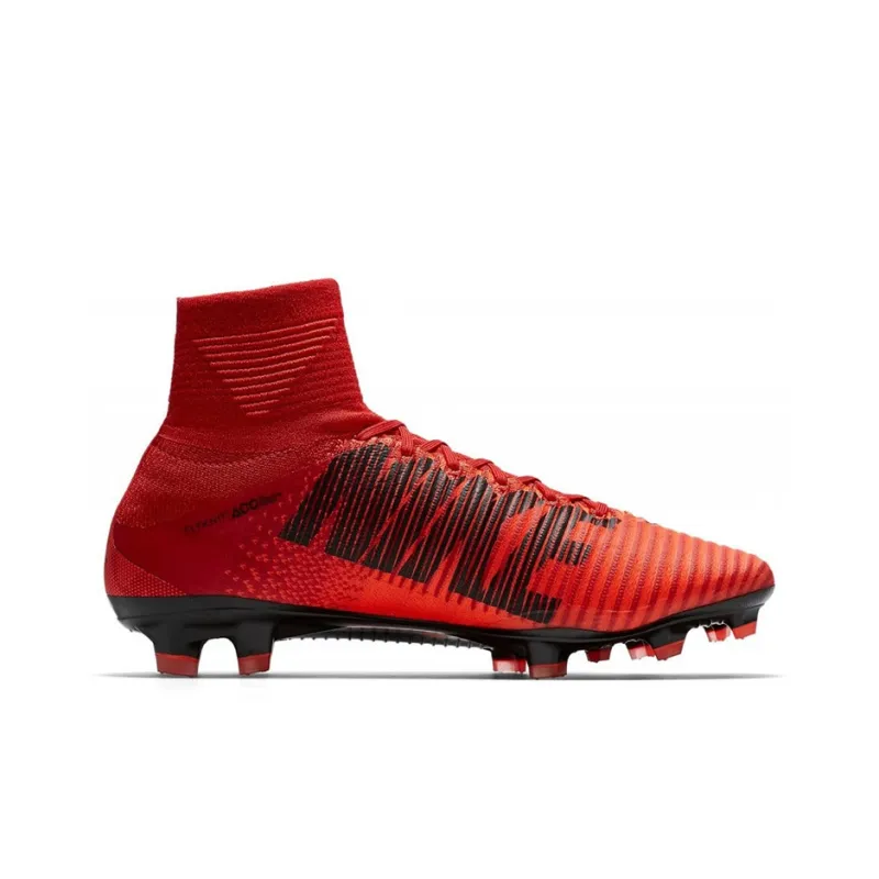 Nike Mercurial Superfly 5 Soccer Shoes Men High Top Red/Black-1